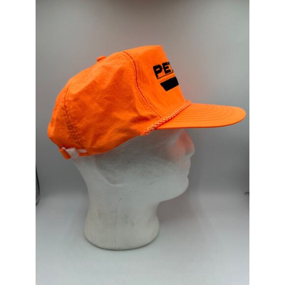 VTG Petco Fishing And Rental Tools Adult Neon Orange Trucker Hat Cap Rope - Picture 4 of 9